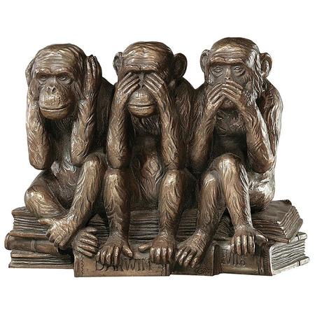 DESIGN TOSCANO The Hear-No, See-No, Speak-No Evil Monkeys Statue PD0093